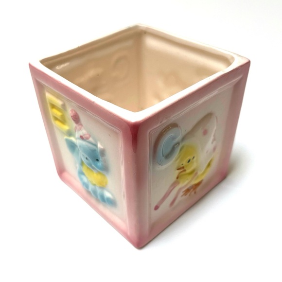Vintage Baby Ceramic Planter Storage Container Japan - Picture 7 of 7